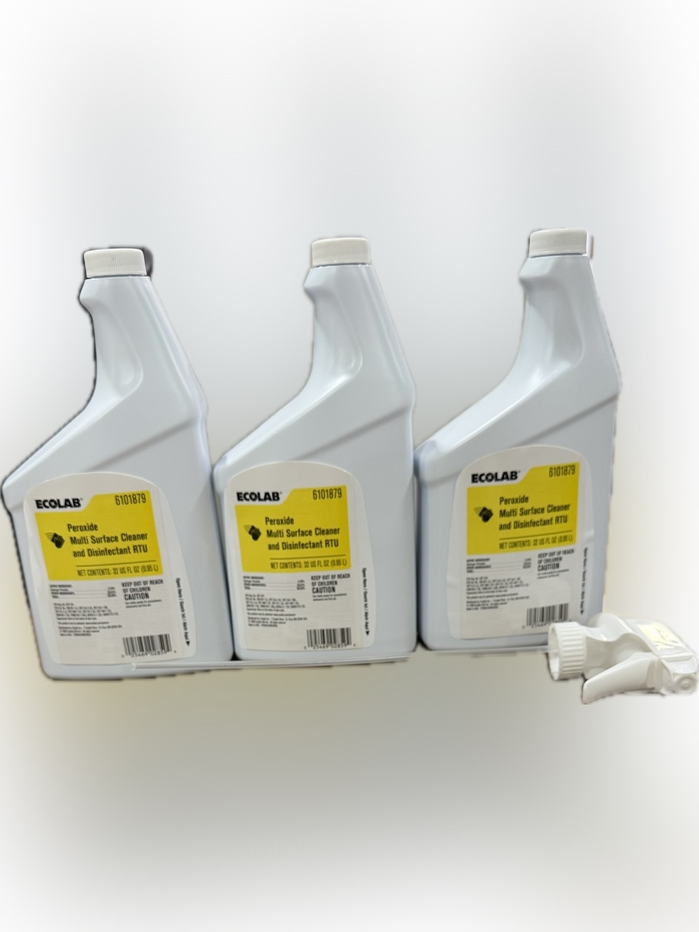 3 Bottles Ecolab Peroxide Multi Surface Cleaner RTU EXPIRED 2022 – As Is